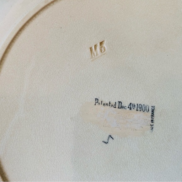 Majollica bunny plates set of 5. Made in France, 1900. - Picture 11 of 16